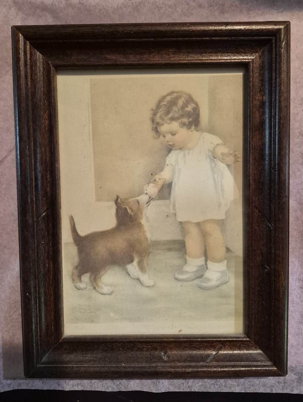 "The Reward" by renowned illustrator Bessie Pease Gutmann